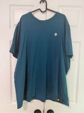 Men's Rivian Compass Teal Short-Sleeve Crewneck Tee 2XL